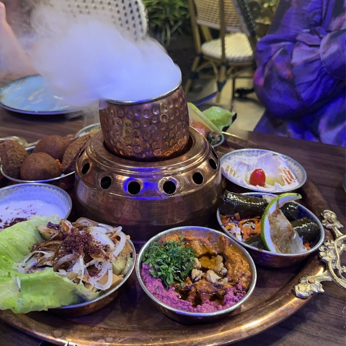 Mazen Chef live cooking and restaurant ambiance
